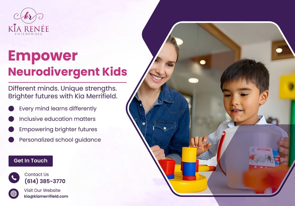 imkiarenee's tweet photo. Empower Neurodivergent Kids
Helping schools, parents, and ministries support neurodivergent children.
#Inclusion #SpecialEd #Neurodiversity https://t.co/nrV78ii6M6