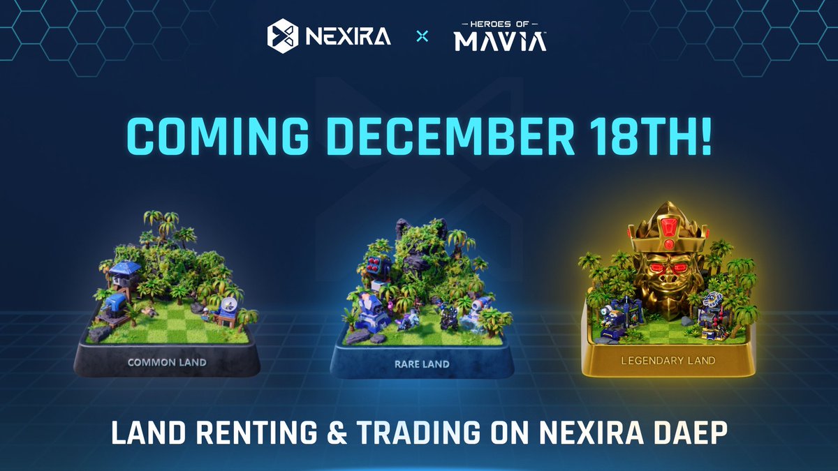 NexiraDAEP's tweet image. Now you know ... 👀 

Landowners, prep your listings; Players, ready your bids. 

Finally, big opportunities for everyone! 🚀