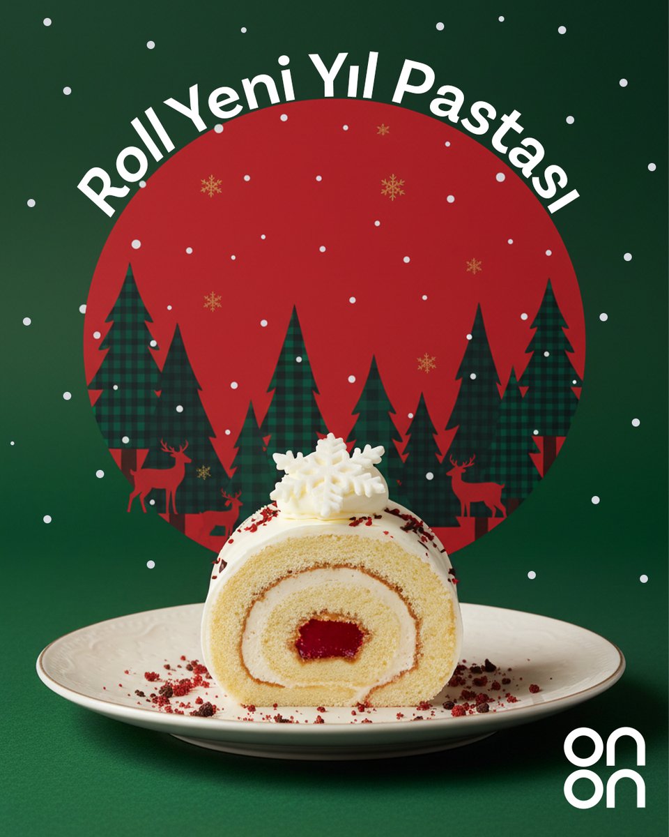 ✨ Yılbaşına yakışan lezzet: Roll Yeni Yıl Pastası ONON Kafelerde!