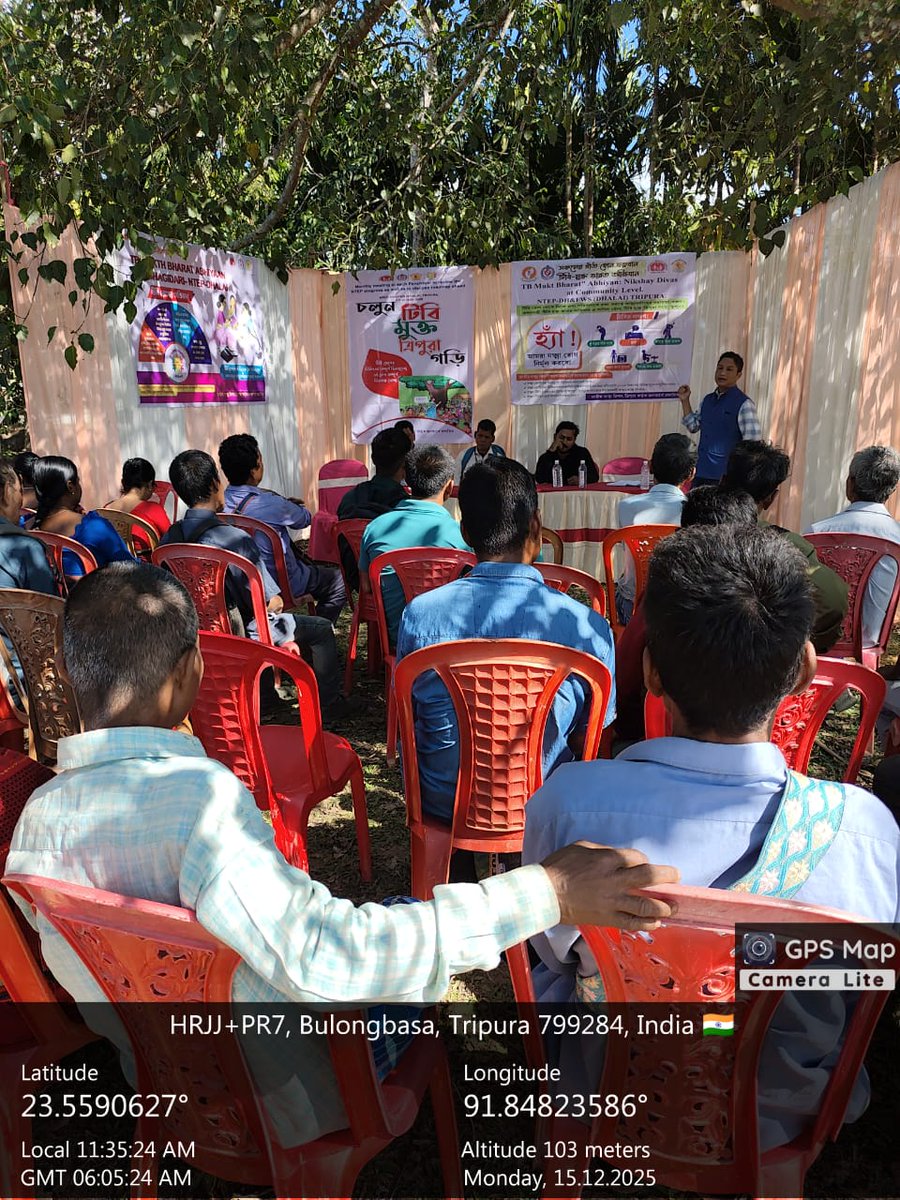 Awareness programme on TB Mukt Bharat Abhiyaan was held at Pancharatan under Gandatwisa SDH of Dhalai District.