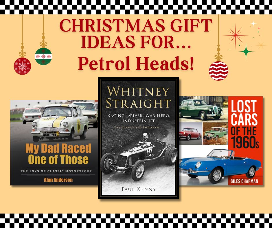 TheHistoryPress's tweet image. From #classicmotors to modern engineering marvels, we’ve rounded up the ultimate #motoring reads!📚🔥 Check out our gift guide and treat the #petrolhead  in your life. 🚗❤️: buff.ly/HA3BTWk @paulkennyinfo