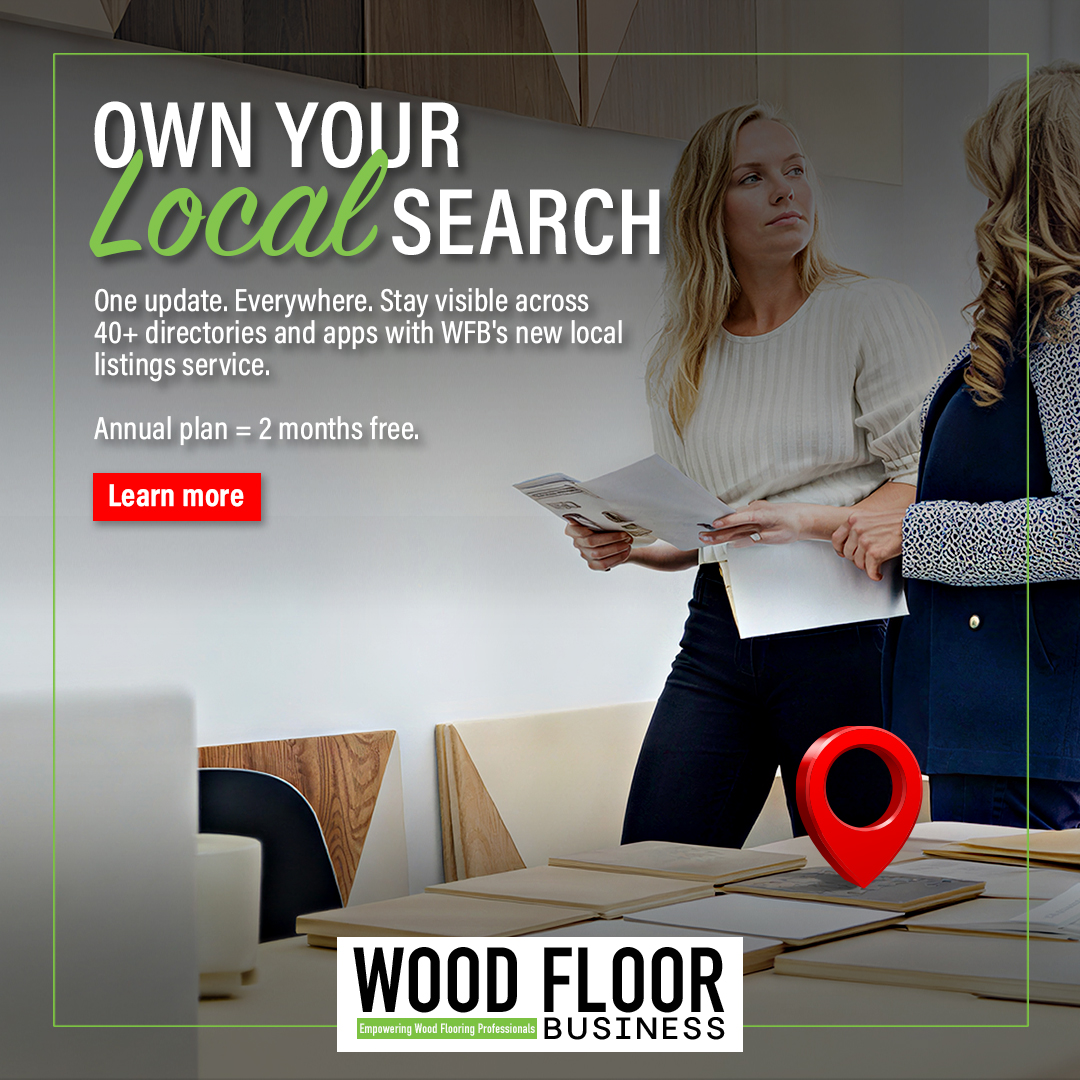 You wouldn’t trust a random contractor with your floors—so why trust a random marketing agency with your business?

WFB Local Marketing Services are built specifically for the wood flooring industry. 

Reach out today🔽
localmarketing.woodfloorbusiness.com
📞608-729-4201
