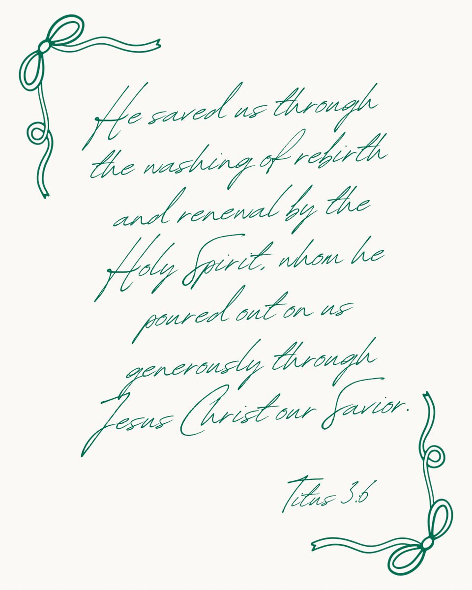 _kingdomthreads's tweet image. In this season of waiting and wonder, we celebrate the generous gift of the Holy Spirit, poured out through Christ. Just as God gave His Son at Christmas, He continues to give us His presence, His power, and His peace.  

#AdventHope #GenerousGrace #Titus36 #SpiritPouredOut