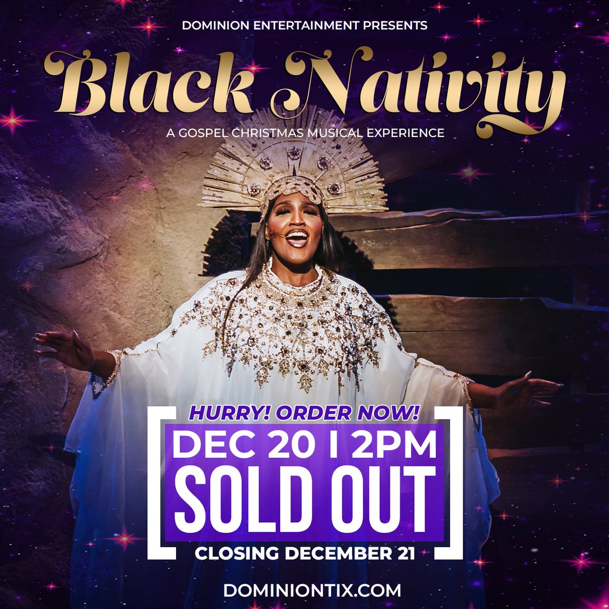 DomEntGroup's tweet image. Final Week of Performances — Don’t Miss Black Nativity!

It’s the final week to experience the joy, power, and inspiration of Black Nativity! 

Grab your tickets now before the curtain closes—once they’re gone, they’re gone! dominiontix.com - mailchi.mp/dominionent.or…