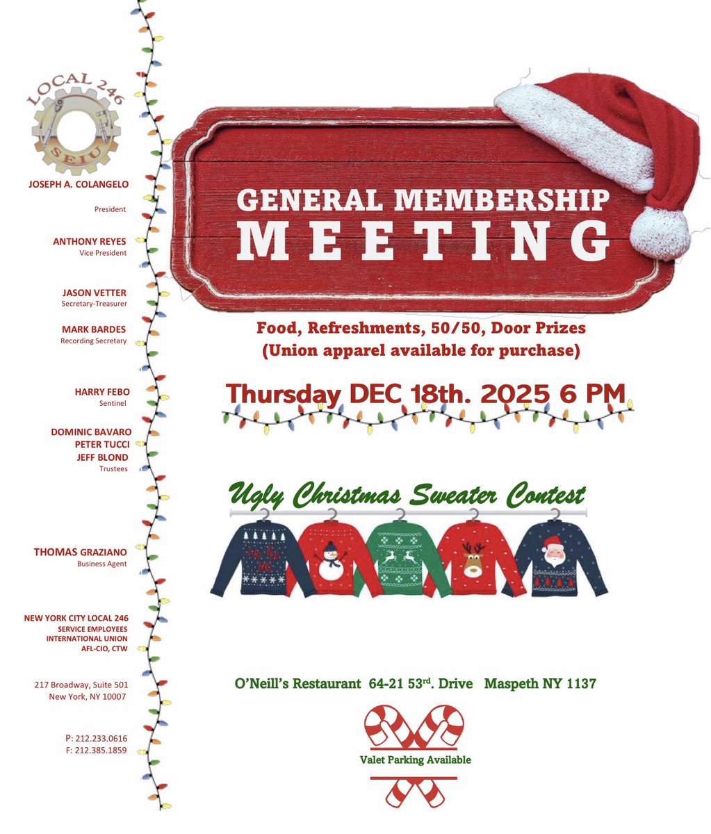 General Membership Meeting 12/18/2025