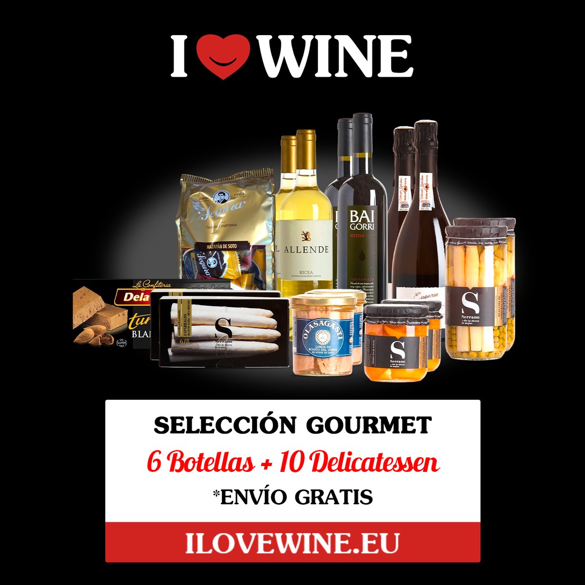 .📣 Tremenda #Selección #Gourmet para año nuevo 🔥🔥🔥❗❗❗ ☛ ilovewine.eu/es/gourmet/325…

Una buena forma de descubrir vinos y alimentos gourmet. 

#EnvíoGratis #ILOVEWINE #winelovers