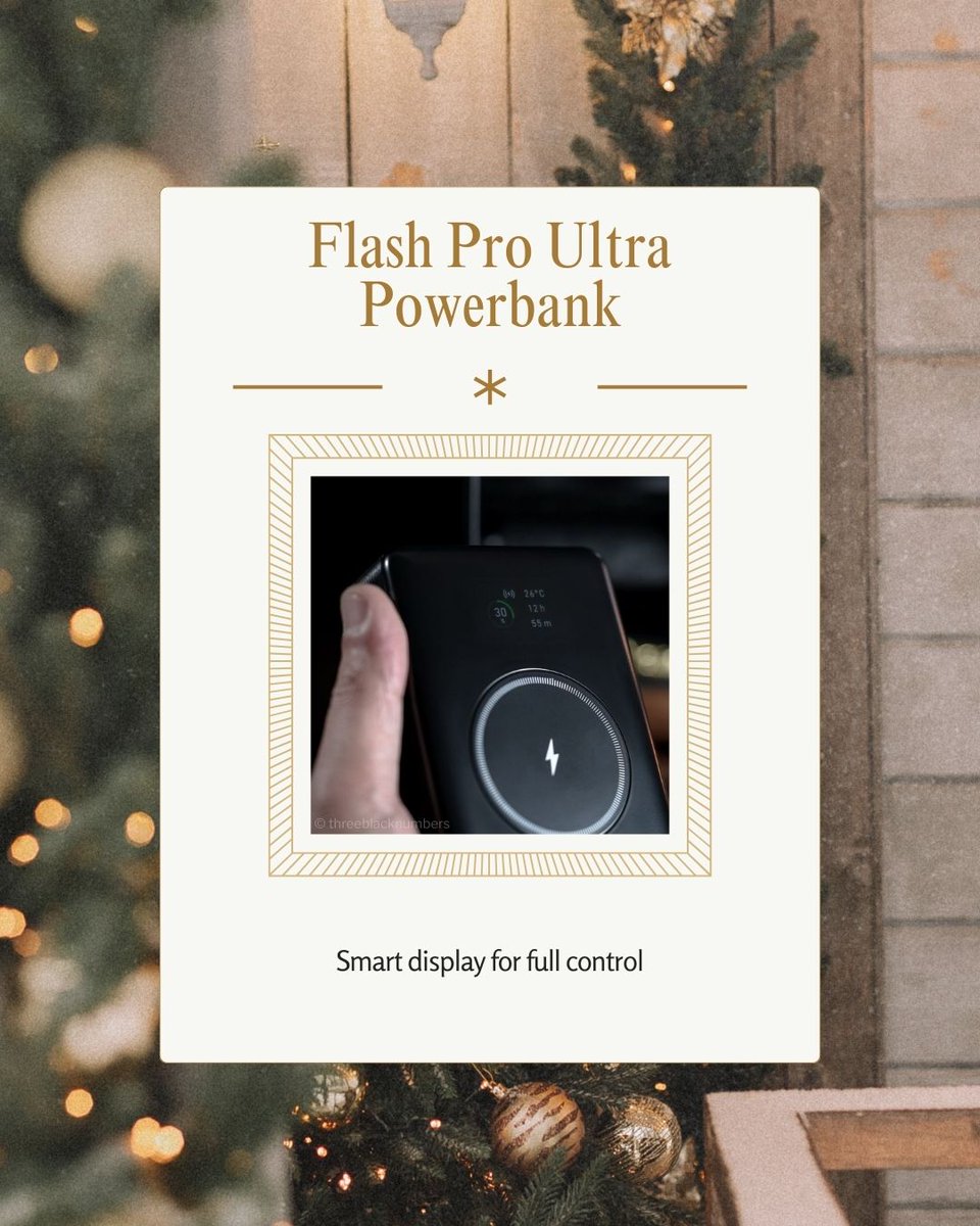 chargeasap's tweet image. Know a creator?🤳

Give them the power to stay unstoppable. This Christmas, wrap up the battery pack built for people who produce nonstop.🔋🎄

Get their Christmas upgrade at chargerasap.com

#powerbanks #travelgadgets #portablecharger #iPhone17 #iPhoneAir #techlife