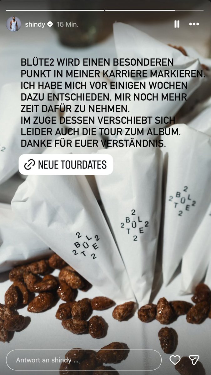 Shindy verschiebt, oh Wunder