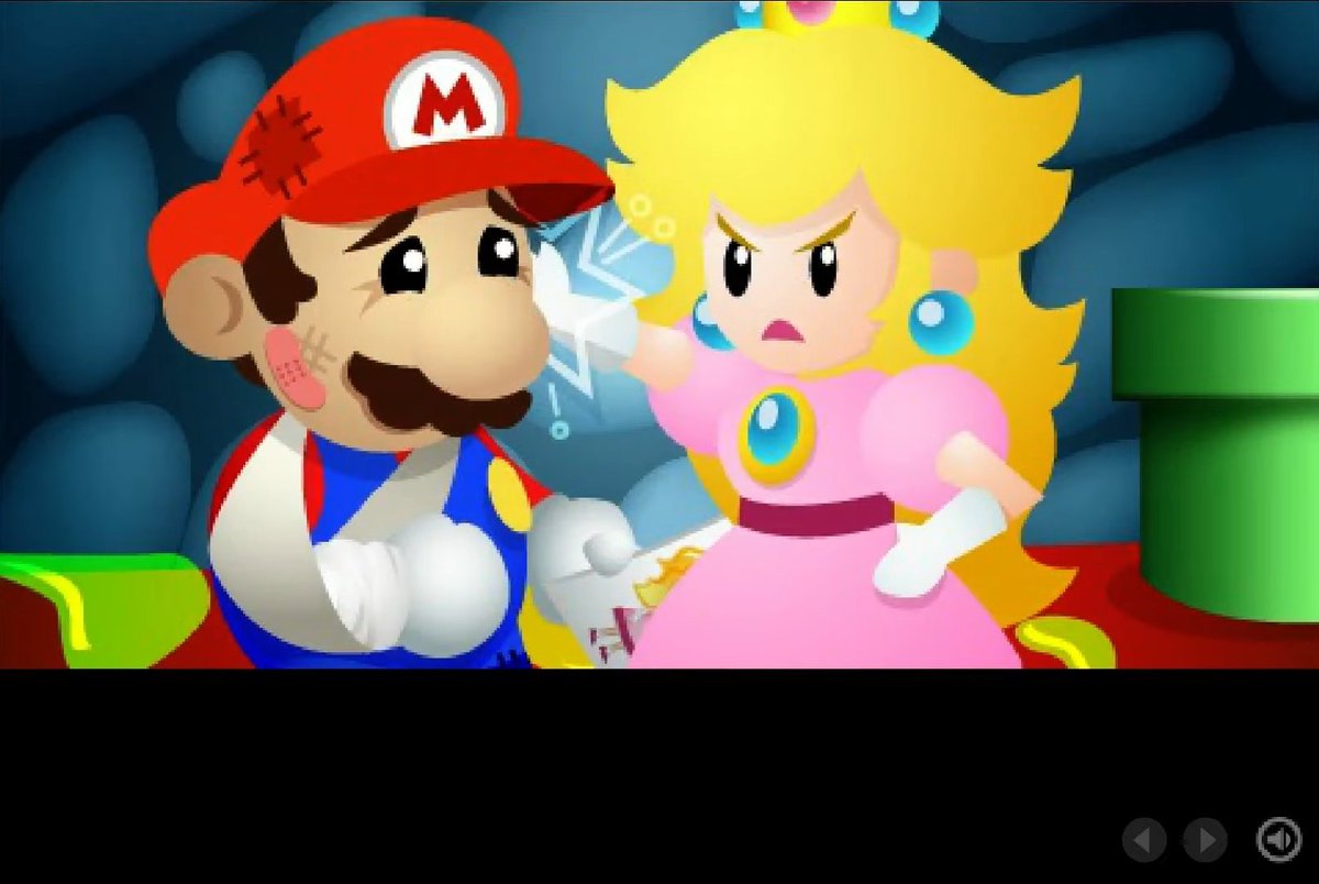 Yo jugué ese juego a los 8 años, en ese tiempo no sabía nada de Peta. Y años después me di cuenta que en las cinemática de ese juego de Peta, los de Peta querían a Mario sufrir porque según "fomenta el maltrato animal".