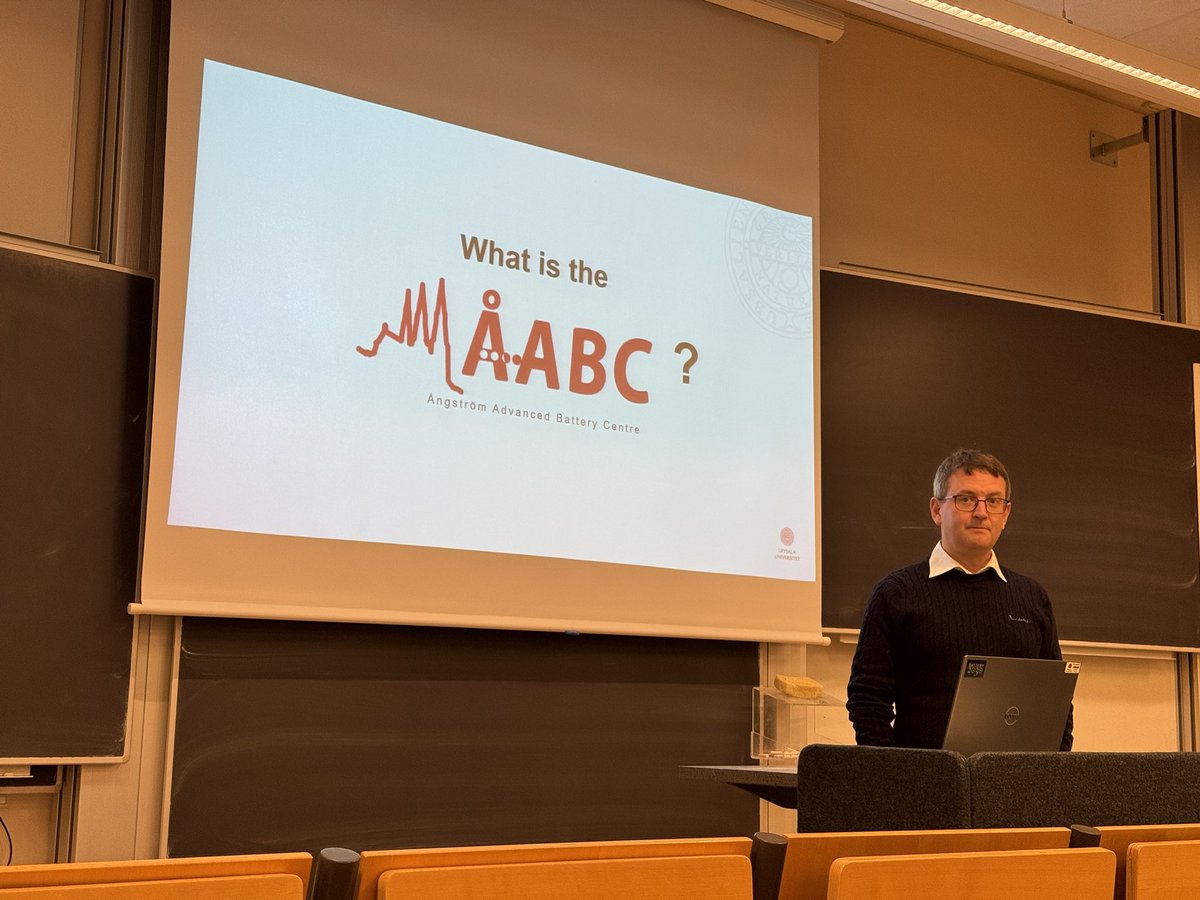 Ångström Advanced Battery Centre tweet media