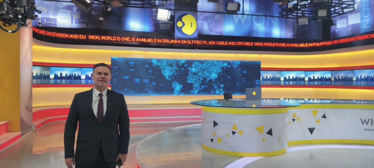 Great hosting Slovak Ambassador <a href="/RobertMaxian/">Robert Maxian, Slovak Ambassador to India</a> at <a href="/WIONews/">WION</a> HQ. Conversation on ties, trade, FTA, &amp; his Hindi skills coming soon.