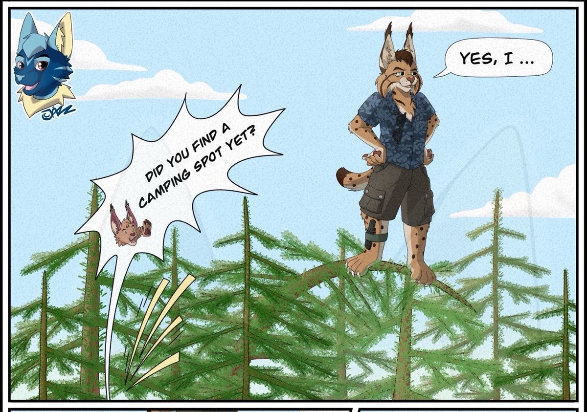 JazzHyaa's tweet photo. First time creating a comic.
Commission for Karakal and his OCs

Working on background and clothes. https://t.co/JxvzNeIfnj
