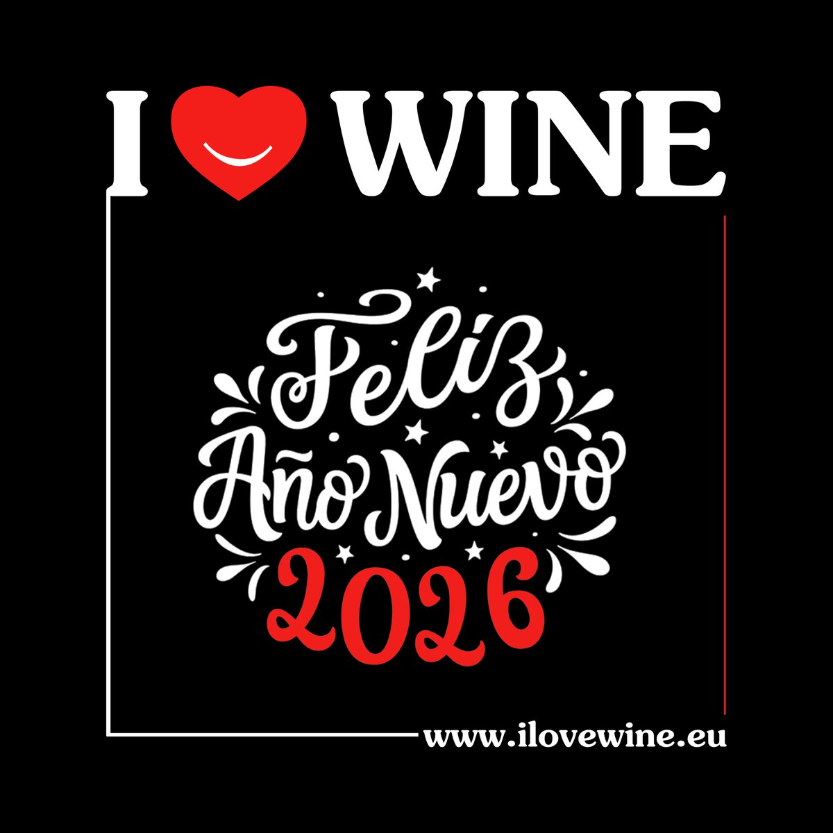 .Desde #ILOVEWINE os deseamos un grandioso 2025 ❗❤