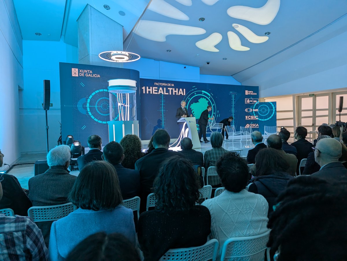 O <a href="/cifpULaboral/">CIFP ULaboral</a>  asistiu, por invitación, ao evento de presentación da factoría de intelixencia artificial 1HealthAI, iniciativa na que a Unión Europea e o Estado invisten preto de 50 millóns de euros para potenciar en Galiza as capacidades produtivas en #IntelixenciaArtificial.