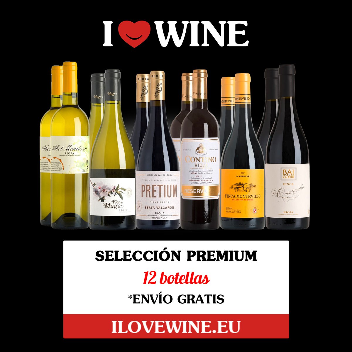 .Se está poniendo un #viernes precioso para terminar la semana con esta pedazo de #Selección #Premium❗❗❗ ☛ ilovewine.eu/es/packs/295-s…