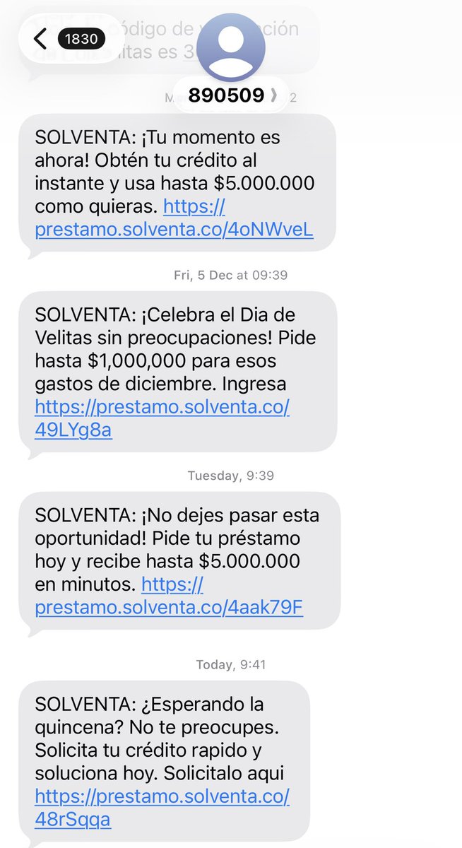 andrecaro88's tweet photo. Oigan @solventafintech me tienen harta sus mensajes no autorizados. Nunca les di mis datos. Necesito una forma de radicarles un derecho de petición. @sicsuper https://t.co/dWIqRZdcze