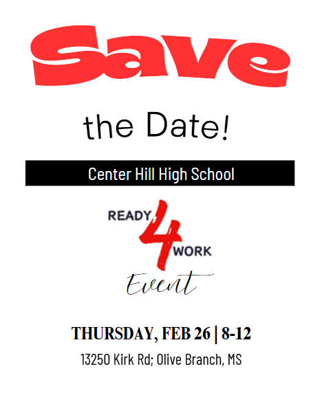 DCS_Workforce's tweet photo. Save the Date! If you are interested in helping with the event or facilitating a session, please contact Nici Hill, Career Coach at nhill@trpdd.com, or Jessica Burgess, Work-Based Learning at jessica.burgess@dcsms.org. https://t.co/O3S84sqiQ6