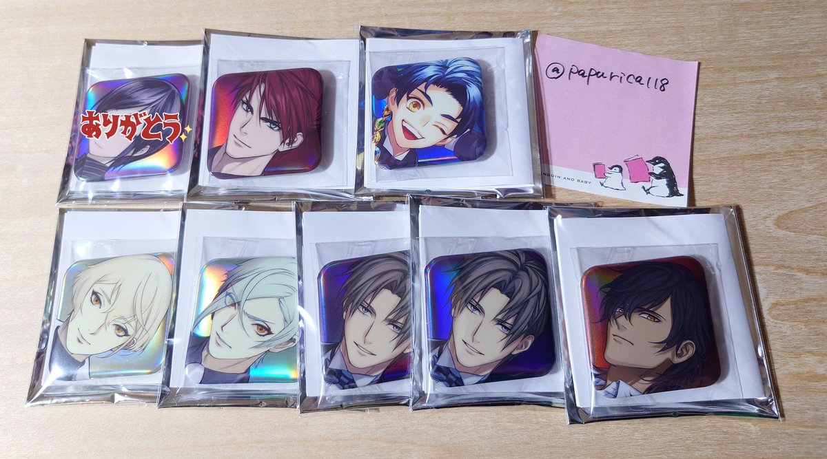 蜻蛉切 大本丸博 祝装 スクエア缶バッジ 刀剣乱舞 大本丸博 スクエア缶バッジ 蜻蛉切 6点 蜻蛉切 大本丸