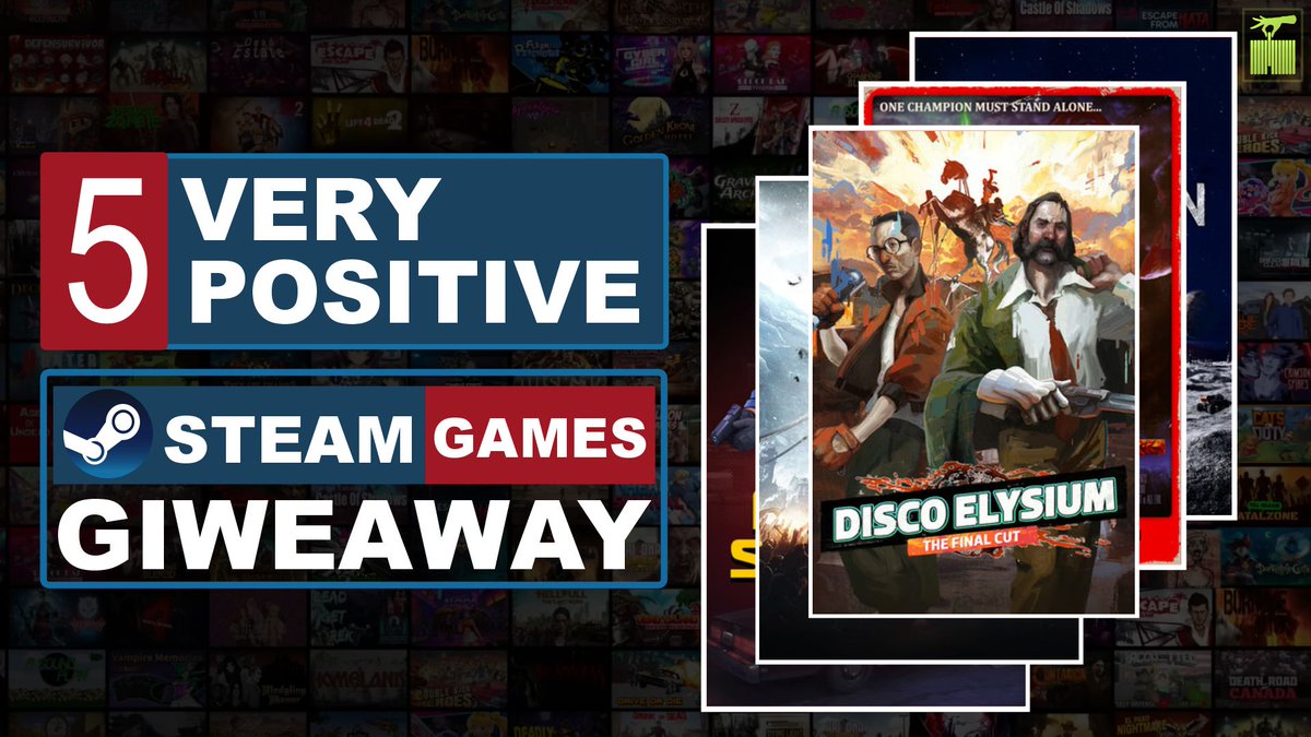 🎮 We’re giving away 5 Very Positive Steam games this week!

Want to enter? 👀
Click the link below to find out how ⬇️

 youtu.be/82LjxnPES9M

#Steam #SteamGiveaway #PCGaming #SteamGames #GamingCommunity #GameGiveaway #freegame #VeryPositive #IndieGames #GamePicks #gamersunite