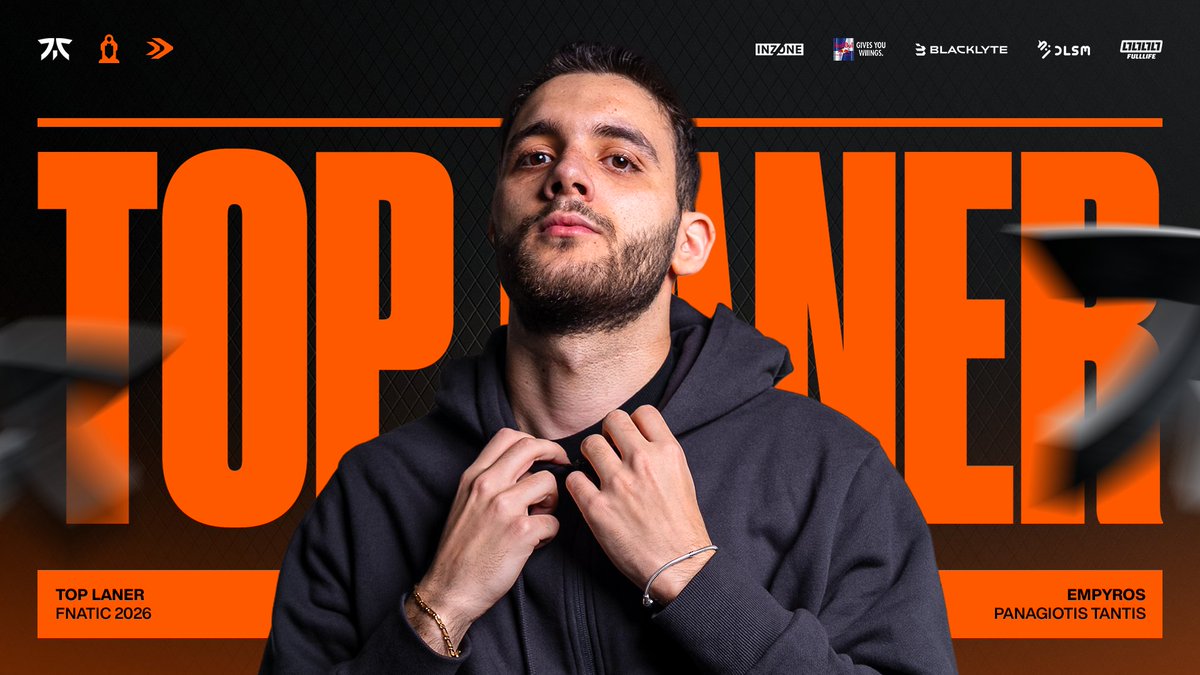 FNATIC's tweet image. The start of a whole week of announcements.

Welcome @EmpyrosGRE as our top laner for 2026!
