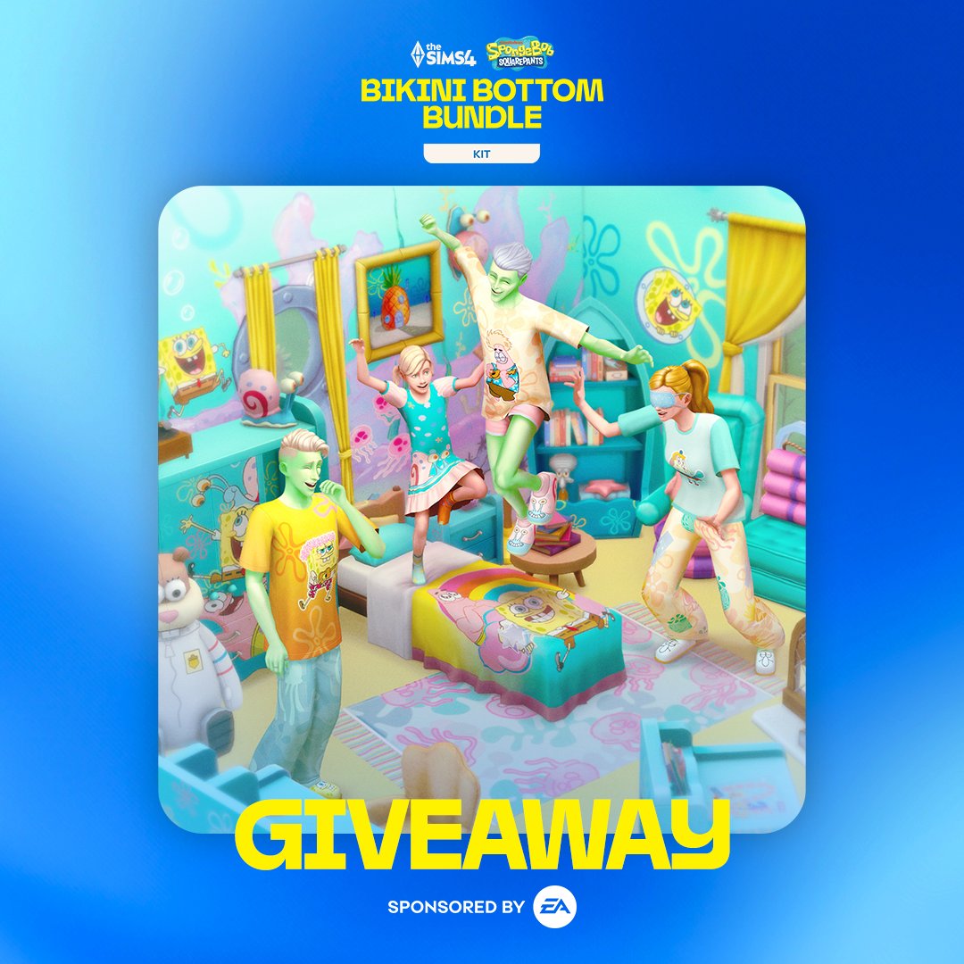 GIVEAWAY 🚨🍍 #SponsoredbyEA

Thanks to the EA Creator Network, I’m giving away 1 copy of The Sims 4™ SpongeBob Bikini Bottom Bundle! 🧽✨

➡️ Follow me
➡️ Like &amp; RT this post

🗓️ Winner announced December 18