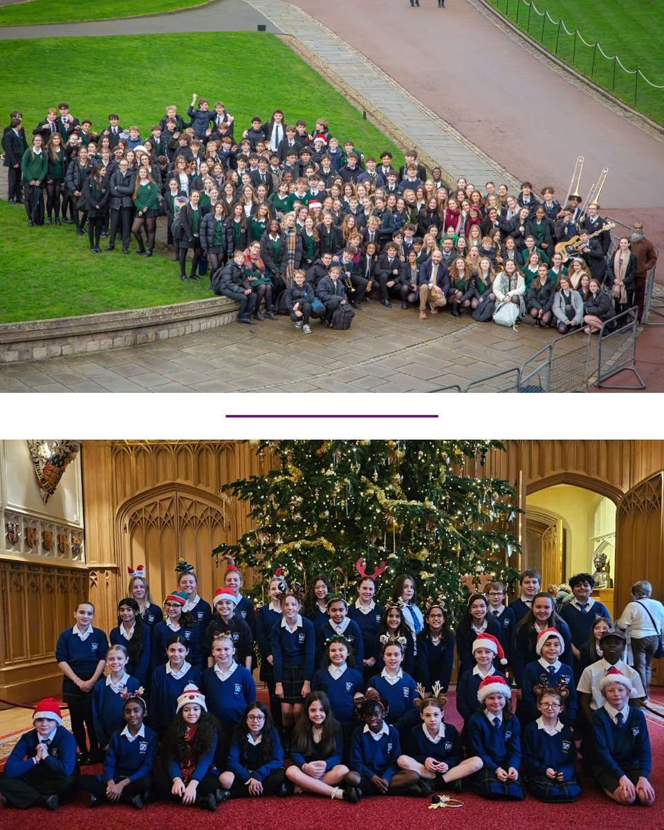 WindsorLearning's tweet image. Last week, 300 students from Windsor Learning Partnership had the honour of performing Christmas songs at Windsor Castle. Thanks to all staff for their dedication, to parents for their support, and to the students, whose enthusiasm and singing made it such a memorable experience.