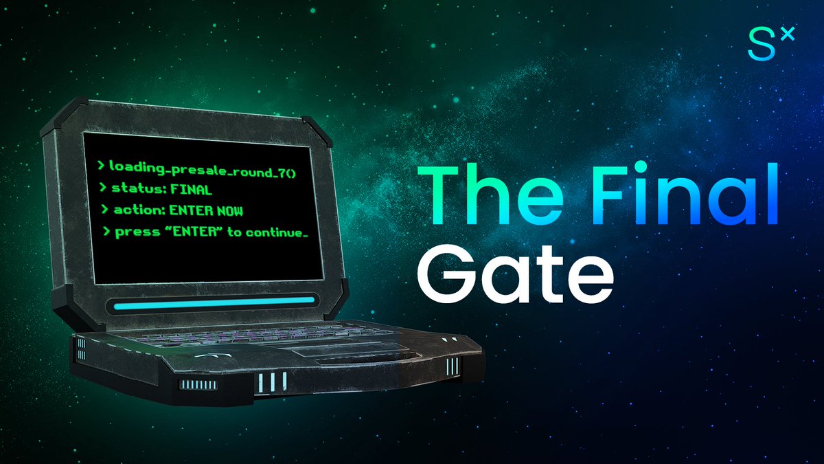 Last round.
Seven days.
No extensions.
Early access on <a href="/Gems_Launchpad/">Gems Launchpad</a> ends here.

🔗 bit.ly/ScrexFundraisi…

#Screx #PrivateSale #DeFi #Web3 #SCRX