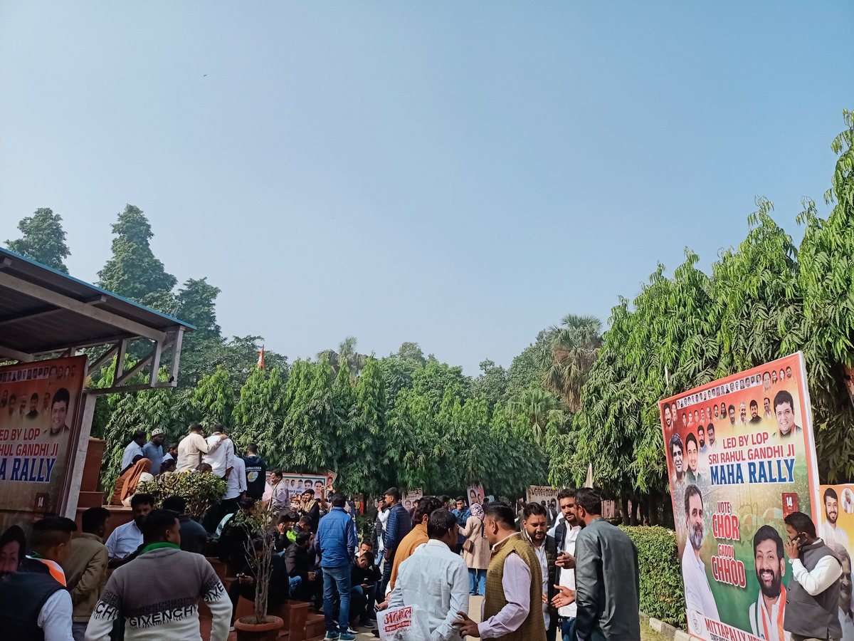 Attended vote chor protest in Delhi