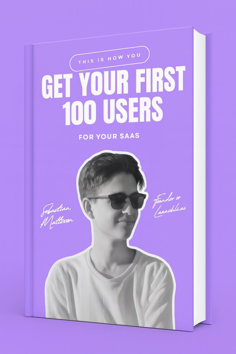 seb_matts's tweet photo. I went from 0 to 100+ SaaS users in under 30 days.

And I did it with zero audience and zero ad spend.

I've put all the secrets of growth into this PDF guide.

For the next 48 hrs, its all FREE.

To get it:
-Follow
-Like and RT
-Comment "guide"

And I'll send it over! https://t.co/LqsboZKTHu