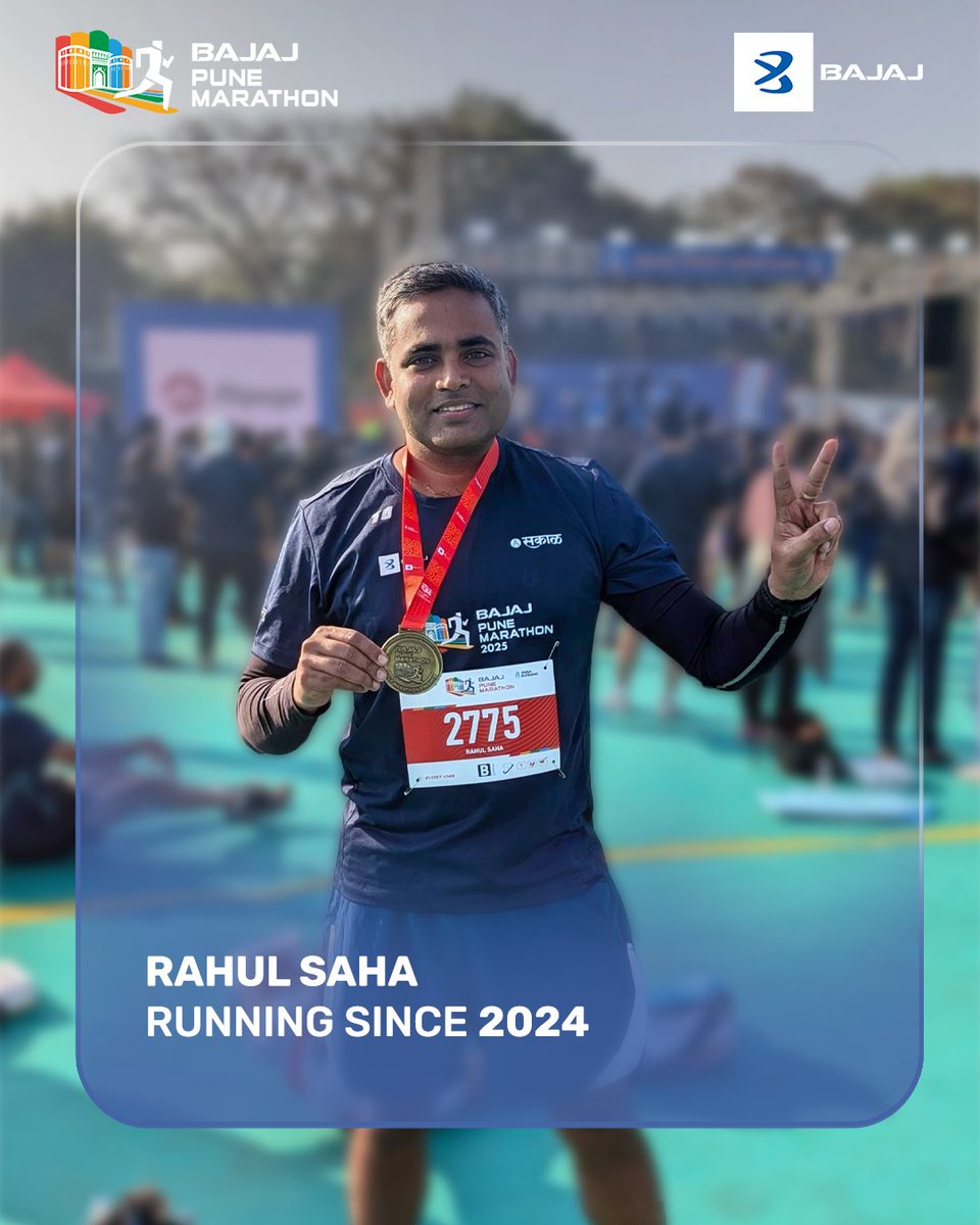 bajajlife_in's tweet photo. The feeling at the finish line hits different for everyone๐
Swipe through to see the happy finishers.
#BajajPuneMarathon #Finishers #YouTooCanFly https://t.co/otrKAmB5Id