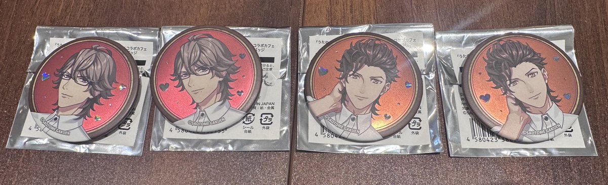 交換/譲渡】うたプリ ライエモ Cafe de Emotion スイパラ 譲)缶バッジ