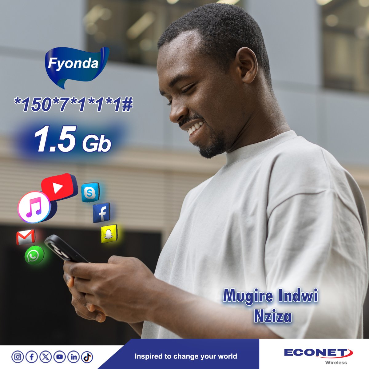 🌐 Baki muunganika na Econet Wireless! 💙📱

Washa 1.5GB bundle kwa sekunde chache tu na furahia internet ya kasi na ya kuaminika, popote ulipo, wakati wowote. Econet daima iko nawe, ikikuunganisha! ✨

🔹 Kuangalia bundles zako, tuma *150#

#EconetWirelessBurundi
#4GBundle