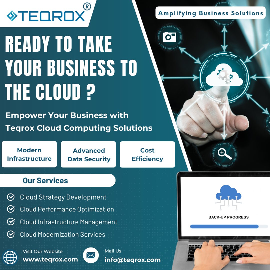 Teqroxsolutions's tweet photo. ☁️ Still tied to legacy infrastructure? Cloud adoption is the foundation of digital transformation.
🧑‍💻 At Teqrox, we help organisations modernise with tailored cloud computing solutions that boost agility, scalability, and efficiency

#cloudcomputing #cloudsolutions #teqrox https://t.co/gHfoWadTDY