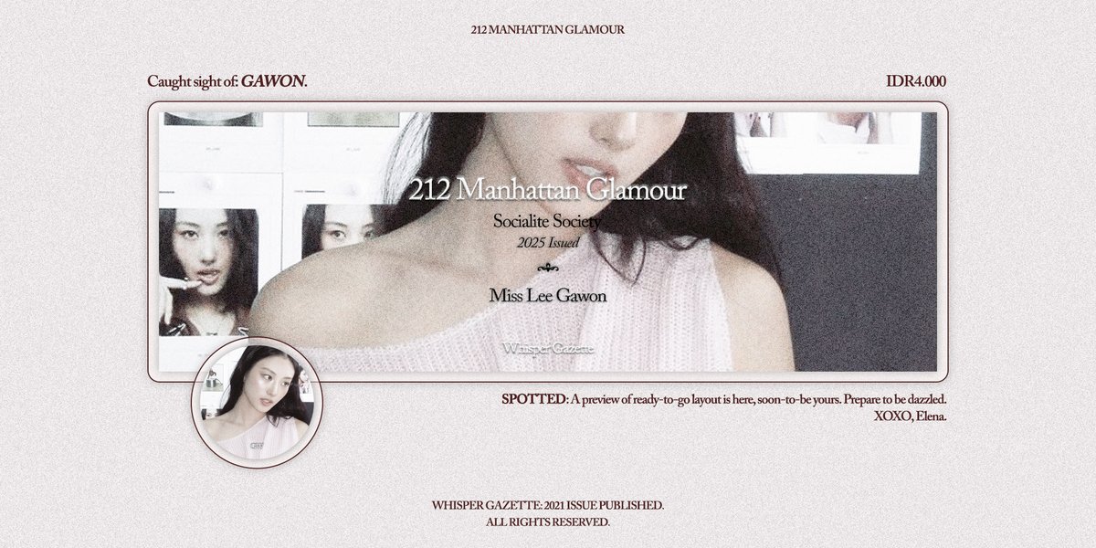 four pieces layout of decadence. the muses are wonyoung, jennie, ningning &amp; gawon. #zonauang