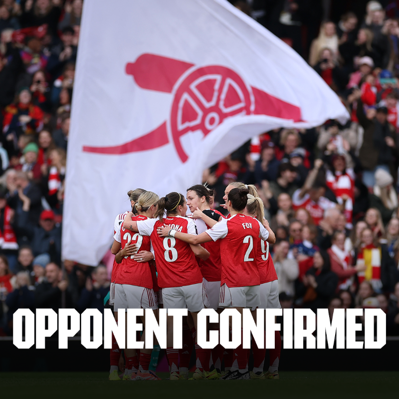 ArsenalWFC's tweet photo. Our semi-final opponent for the FIFA Women’s Champions Cup next year has been confirmed 👇
