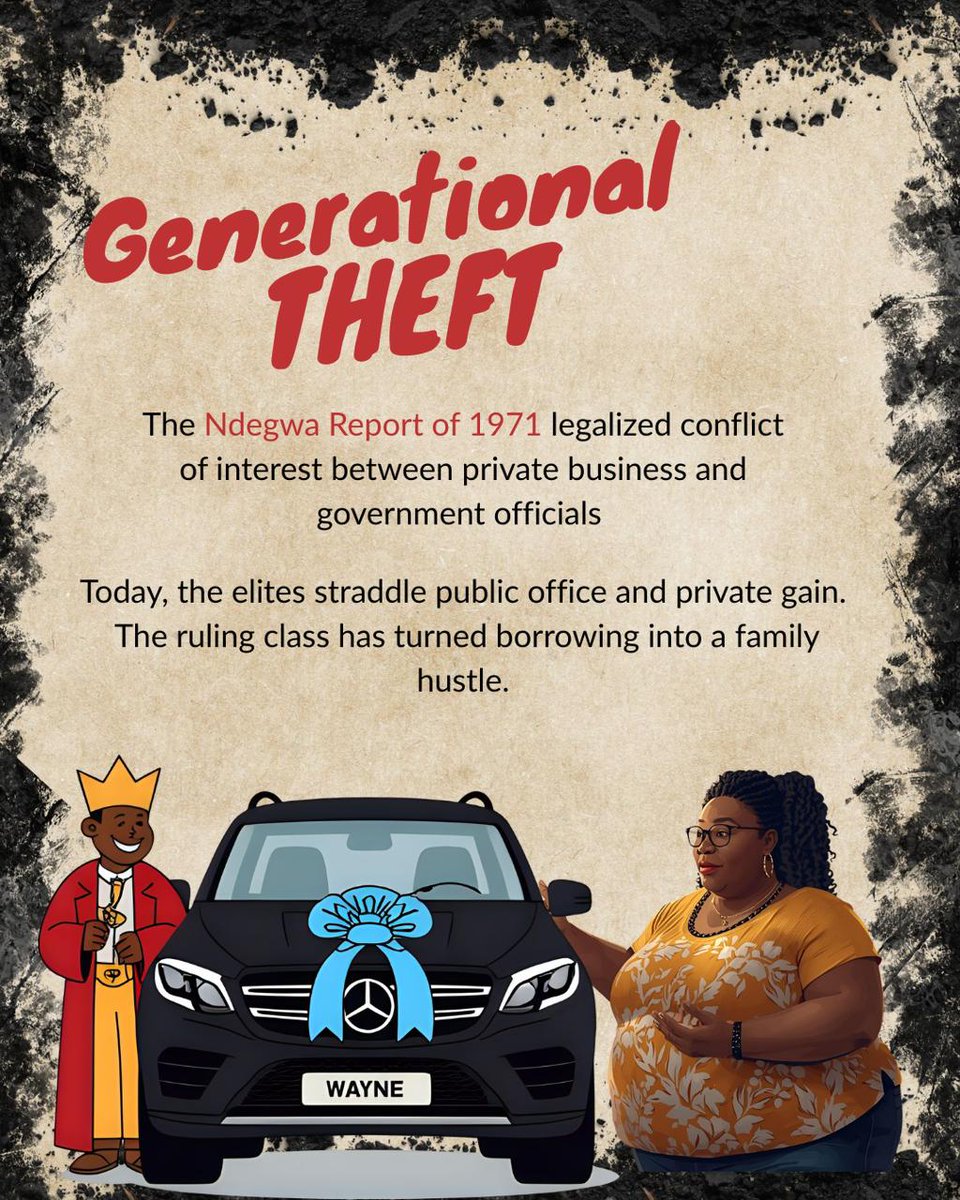 stephenkariske's tweet photo. Generational theft exposed:The 1971 Ndegwa Report legalized conflicts of interest between business & government. Today,elites treat public office as a family hustle,mixing power with private gain.We must demand accountability! #GenerationalTheft #Corruption #Accountability https://t.co/E4JDzxEA0K