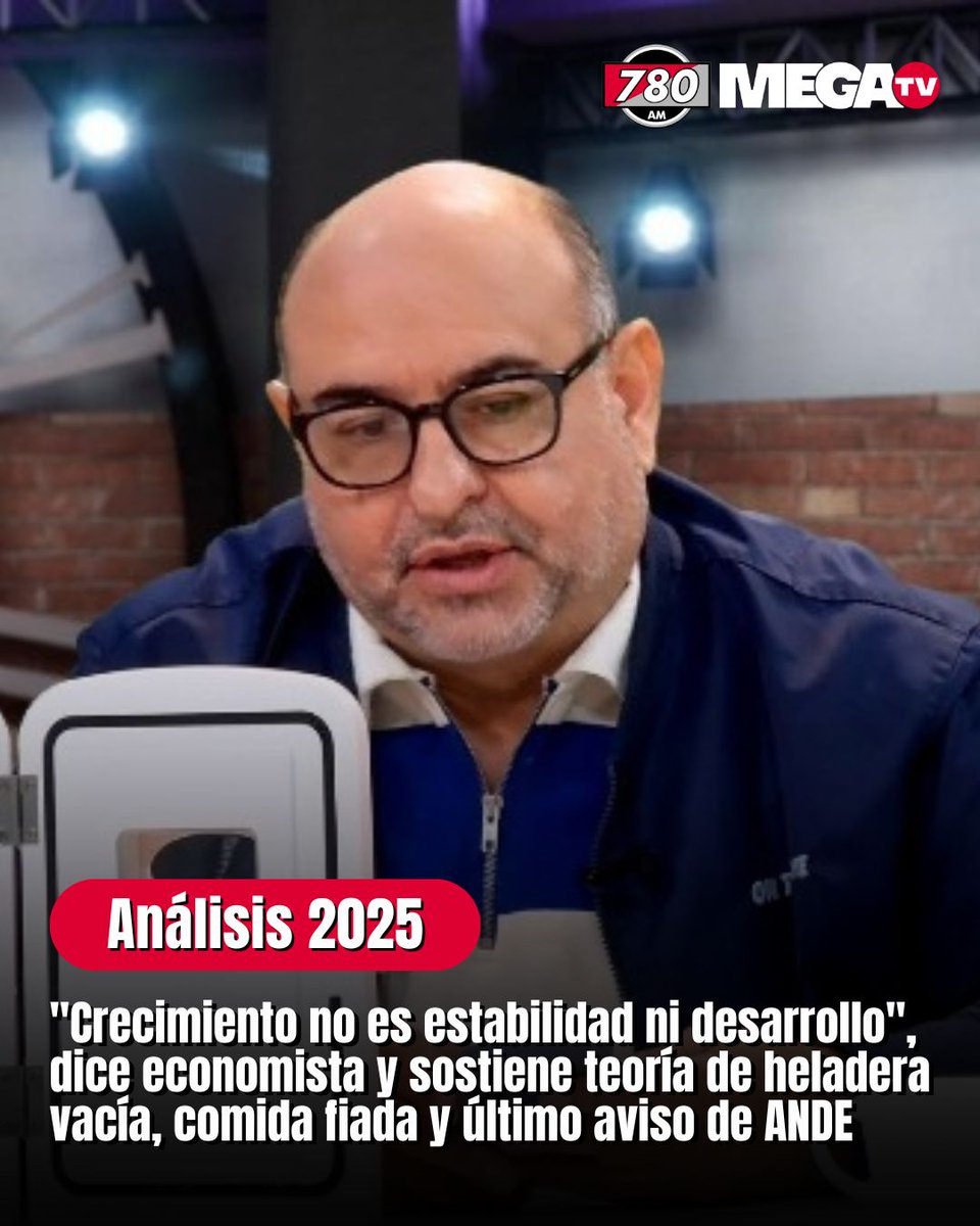 «CRECIMIENTO NO ES ESTABILIDAD NI DESARROLLO»🗣️| Economista sostiene teoría de heladera vacía, comida fiada y último aviso de ANDE

💰Además de profundizar sobre la reciente tendencia a la baja del dólar en Paraguay, defendiendo la precisión de sus pronósticos previos, extendió
