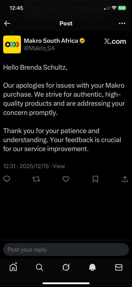 BrendaCS's tweet image. This response from @MakroSA is not acceptable. Makro sold me counterfeit Samsung Galaxy Buds Pro, verified by an authorised Samsung repair centre and already collected. Weeks later, there is still no resolution.