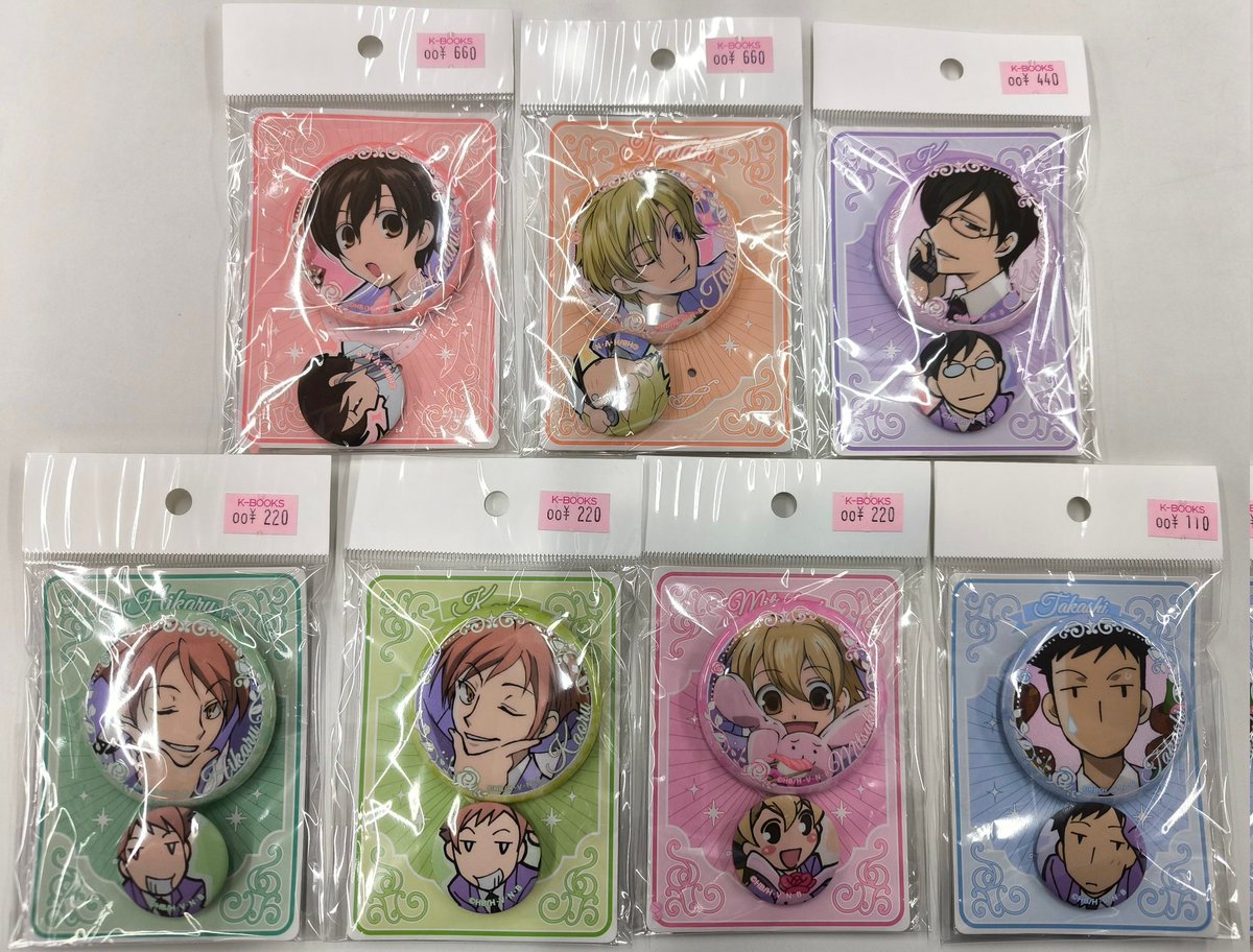 入荷情報】 『#桜蘭高校ホスト部』 ・缶バッジセット ・アクリル