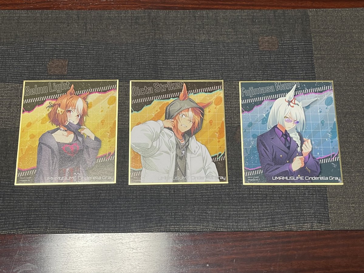 ウマ娘 シンデレラグレイ POP UP SHOP -rebellious style-』 ミニ色紙