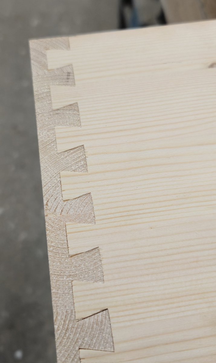 Apprentice doing some stopped dovetail practice today.