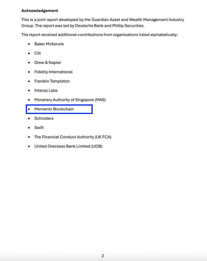 <a href="/WatcherGuru/">Watcher.Guru</a> The future of fund management is tokenized, onchain 🏛️

We've been building the fund tokenization infrastructure for this vision since 2018!

Give this "Operationalizing Tokenized Funds" report a read: mas.gov.sg/-/media/mas-me…
