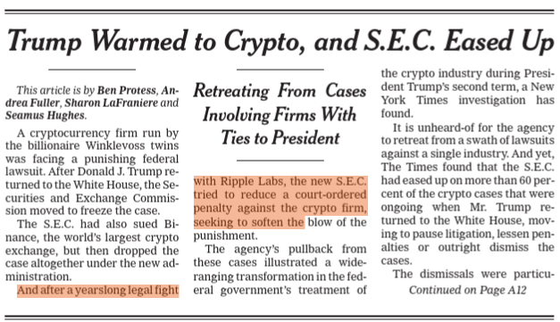 sentosumosaba's tweet image. The Company @Ripple has a mention on the front page of the New York Times today. 
static01.nyt.com/images/2025/12…