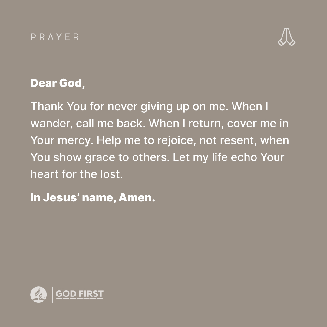 Luke 15 reminds us no matter how far we’ve gone or how long we’ve stayed away, the Father’s eyes are always looking for us. When we turn back, He doesn’t lecture us, He runs toward us.

If you're following with us through Luke, comment "following" and we'll pray for your journey.