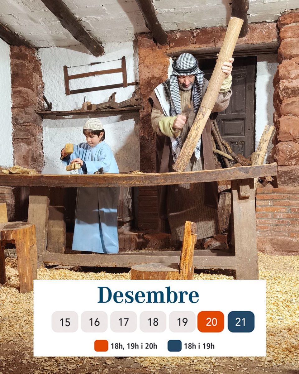 Aquest dissabte 2️⃣0️⃣ o diumenge 2️⃣1️⃣ de desembre us hi esperem al #PessebreCorbera. Darreres entrades 🎟️ disponibles a pessebrecorbera.cat   

#PessebreCorbera #PessebreVivent #PessebreViventCorbera #PessebresVivents #Nadal2025 #Pessebres #CorberaDeLlobregat #cultura