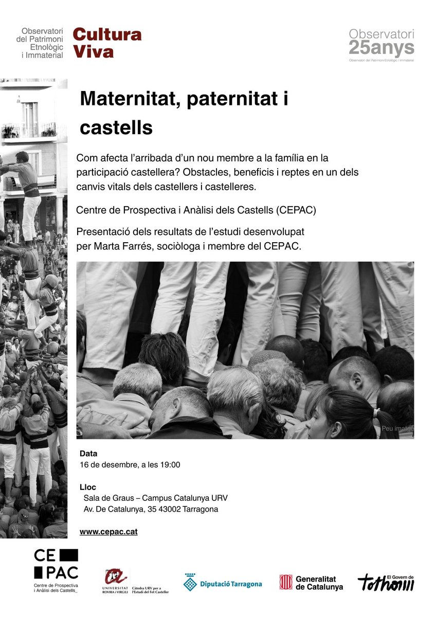 Càtedra URV per a l'Estudi del Fet Casteller tweet media