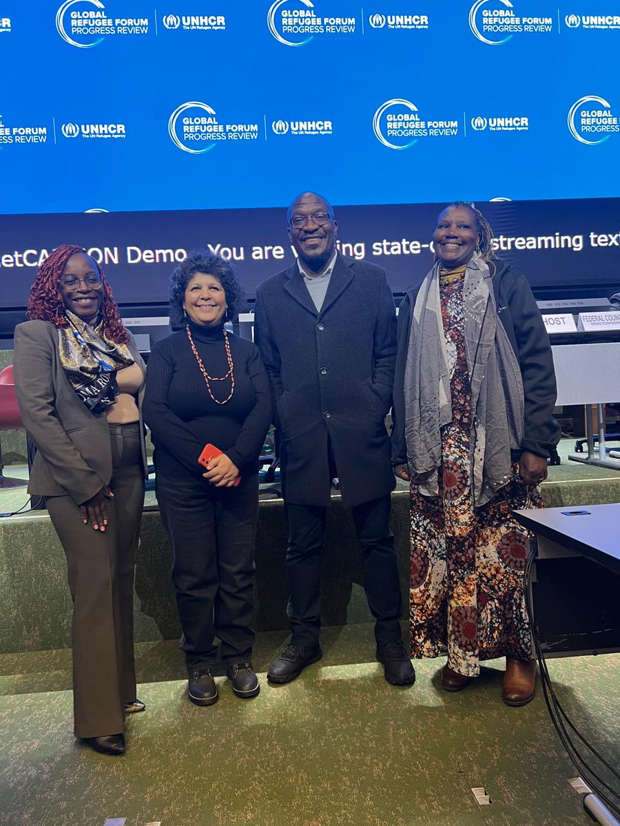 CoRMSA's tweet photo. Global Refugee Forum Progress Review | Geneva 🇨🇭 15–17 Dec 2025.

CoRMSA Delegates led by the Executive Director supported by @UNHCRSouthernAF  at the GRF Progress Review to share their views on refugee protection from the Southern Africa perspective. #GRFProgressReview #GRF https://t.co/aPrnLLIgDh