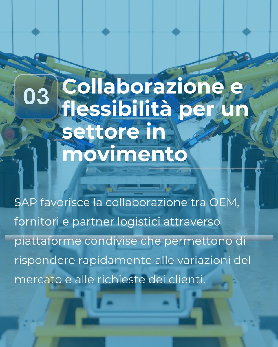 soft_bus's tweet photo. Con SAP, le aziende del comparto automotive ottengono visibilità completa sulla supply chain, maggiore efficienza operativa e una collaborazione in tempo reale tra tutti gli attori del sistema produttivo.

👉 Scopri di più: https://t.co/qpp5y0tvDJ https://t.co/zEyFT6Gizm