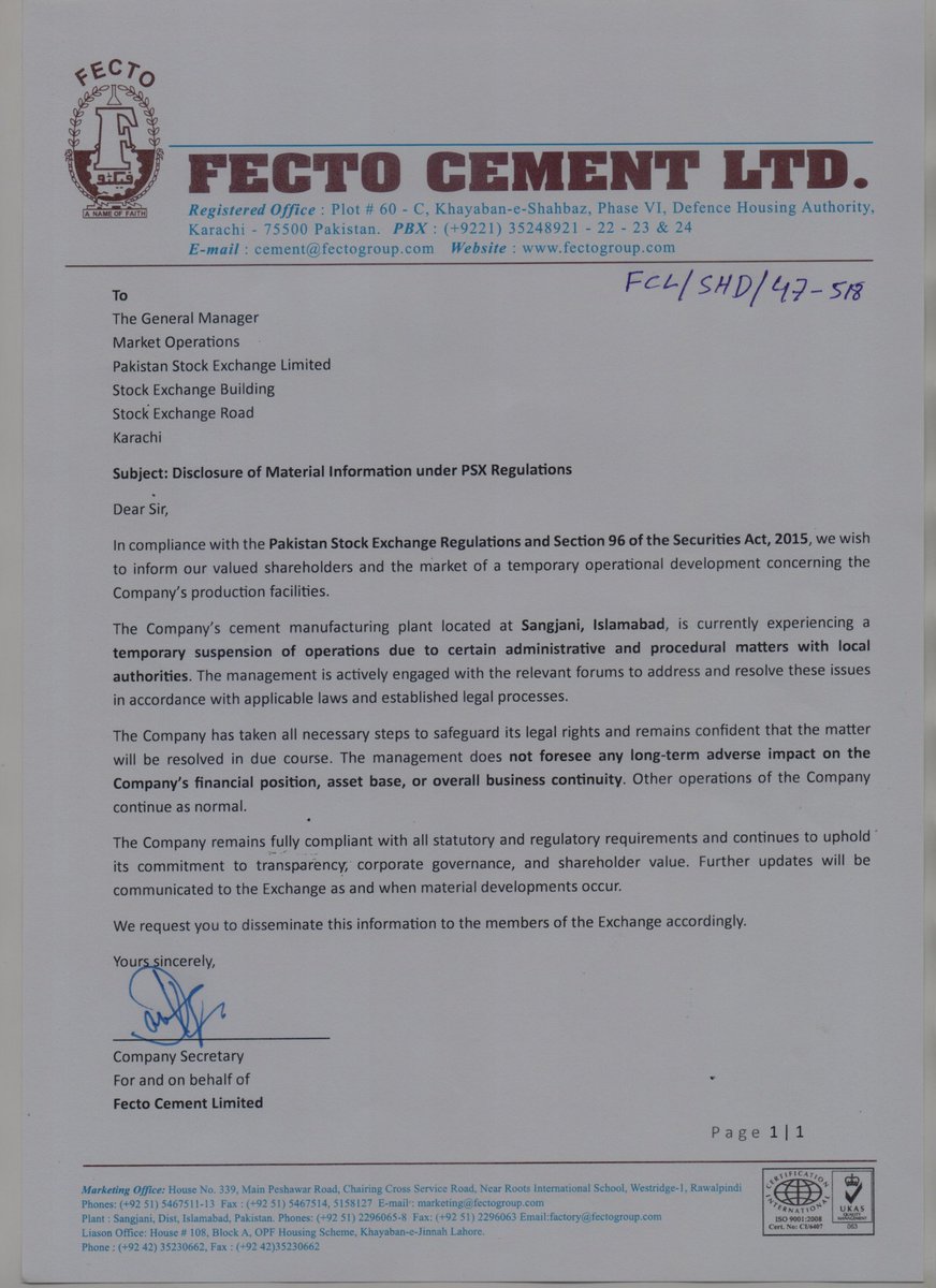 ChasePSXNotices's tweet photo. FECTC-Disclosure of Material information under PSX Regulation
#PSX #FECTC #stockmarket #materialinformation https://t.co/NLzu2inUTN