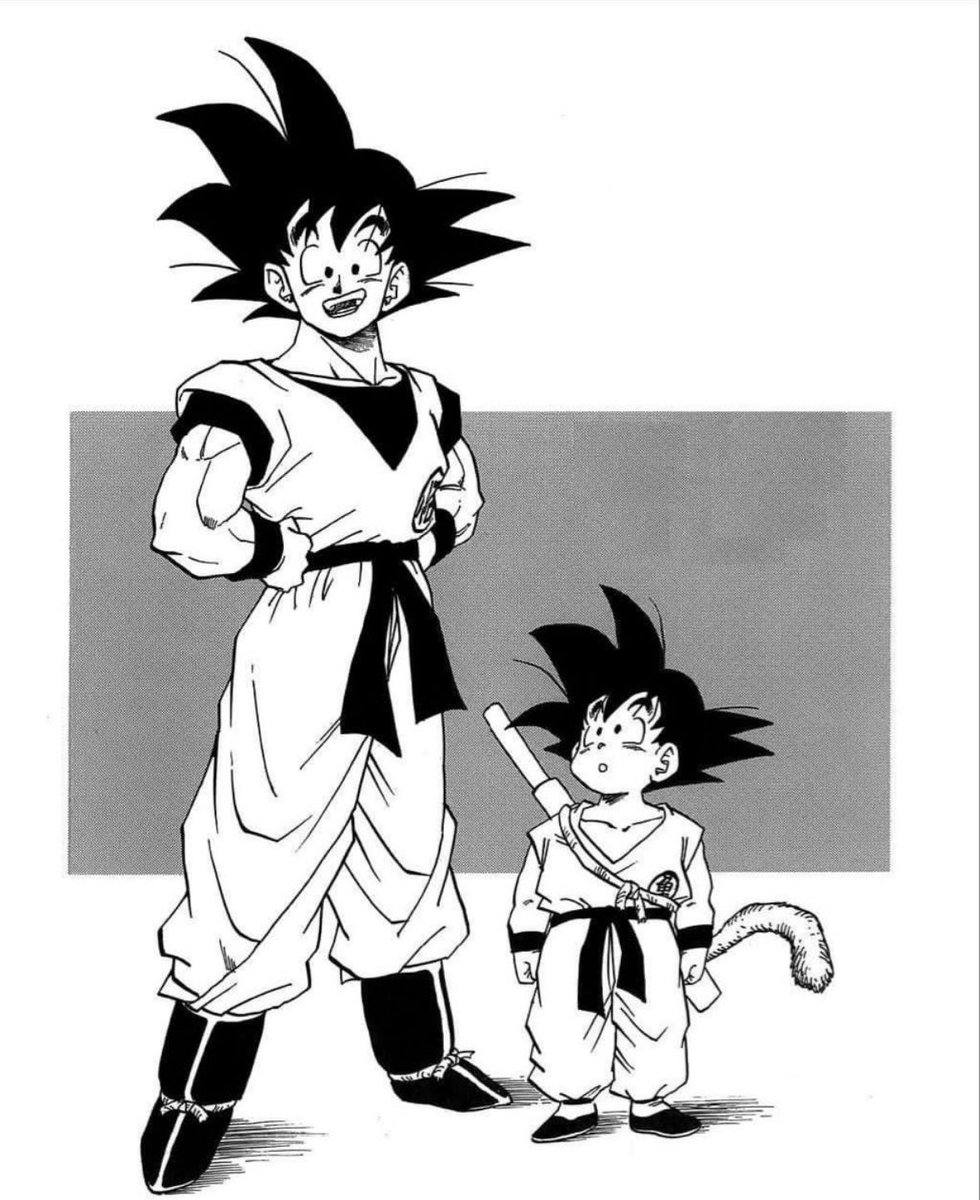 #DragonBall || #دراغون_بول 
ياجماعه عادة انا مااهتم للأبطال لأن الكاتب يكون عنده قواعد واشياء يمشي عليها من ناحية بطل القصة وهذا شيء طبيعي 

لكن غوكو جالس يصير معه اشياء غريبة الصراحة 
خلصنا الجزء الاول وغوكو بطل غير تقليدي لأنه ببساطة غير بشري جالس يتعلم كل شيء حبة حبة سواء